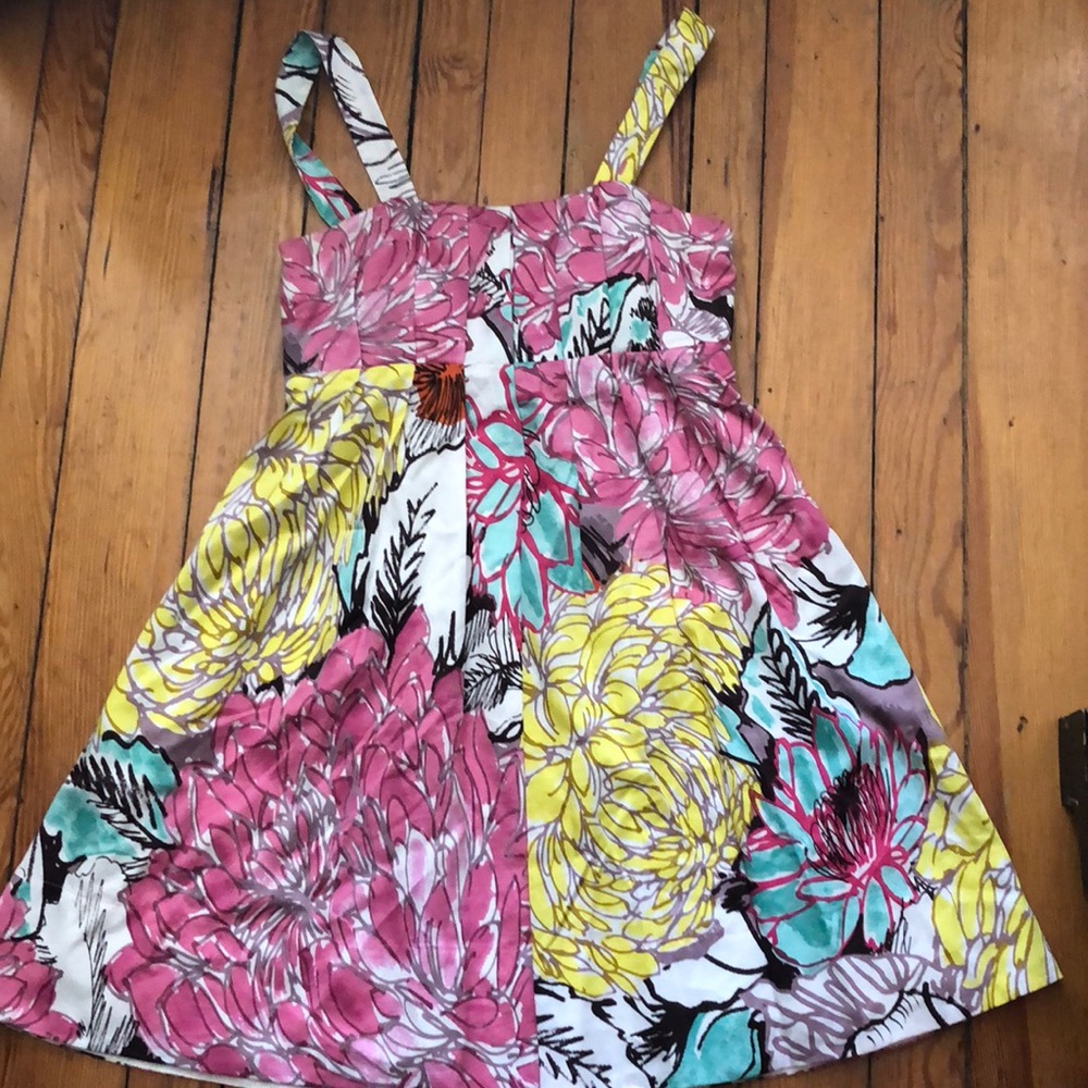 Donna Morgan Floral Tea Length Dress
